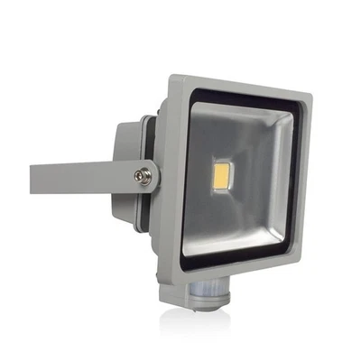 LED Fluter Strahler Grau 30W 2350lm Tageslicht 6400K Bewegungsmelder -> UVP 44€ - Bild 1 von 4