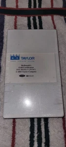 Mcdonalds Grill Certification Training Video 2003 Taylor Super Rare Sealed VHS - Bild 1 von 7