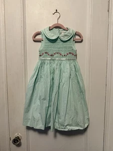 Vintage Mint Green Charter Club Smocked Petticoat Dress - Picture 1 of 12