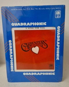 8 TRACK  - SEALED QUADRAPHONIC - CARPENTERS - A SONG FOR YOU - 8 TRACK CARTRIDGE - Picture 1 of 1