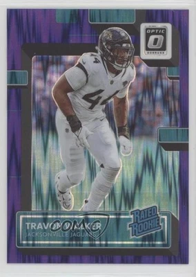 2022 Panini Donruss Optic Rated Purple Shock Prizm Travon Walker #225 Rookie RC - Image 1 of 2