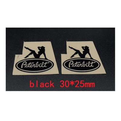 Black Metal Paste Stickers for Tamiya 1/14 RC Truck King Hauler 56301 56344 - Image 1 of 4