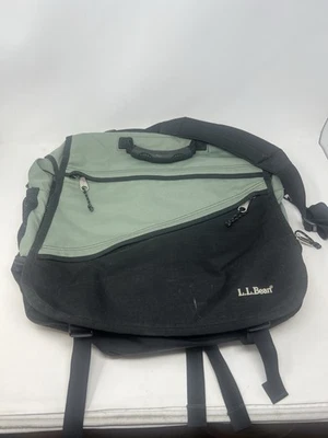 LL Bean Bolso Mensajero Mochila de Transporte Computadora Verde Convertible Foto 1 de 4