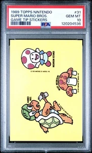 PSA 10--1989 Topps Nintendo SUPER MARIO Game Tip STICKERS #31 ๐๐ โ
GradedGeekz - Picture 1 of 3