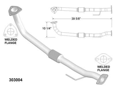 Exhaust and Tail Pipes for 1992 Toyota Camry 2.2L L4 GAS DOHC - Image 1 of 2