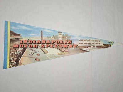 Indianapolis Motor Speedway Pennant Racing Banner Indy 500 Vintage Souvenir - Image 1 of 4