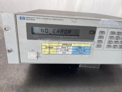HP 6621A System DC Power Supply 80W 7V/10A 20V/4A - TESTED - Image 1 of 4