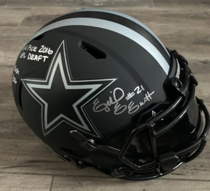 Ezekiel Elliott Signed Dallas Cowboys Authentic Eclipse Speed Full-Size Football - Picture 1 of 5