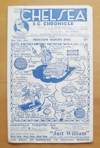 CHELSEA v PRESTON NORTH END 1946/1947 *Good Condition Football Programme* - Picture 1 of 3