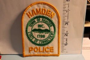 police patch HAMDEN POLICE CONNECTICUT - Picture 1 of 1
