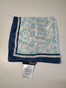 LIU JO TUCH 100% SEIDE SEIDE SETA SCHALS SCHAL ECKIG MADE ITALY - Bild 1 von 6