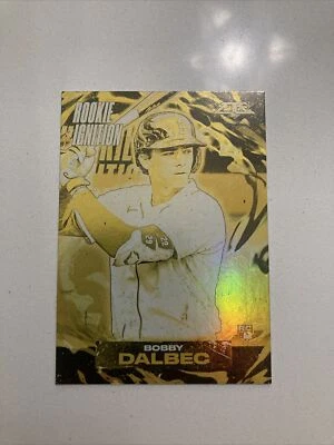 2021 Topps Fire Bobby Dalbec RC Rookie Ignition Gold Minted #RI-19 - Image 1 of 2