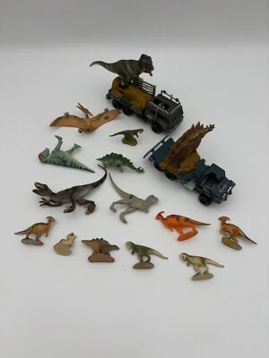 Lote de Juguetes Parque Jurásico De Colección Figuras de Dinosaurios Matchbox Coches Diecast Metal Foto 1 de 4