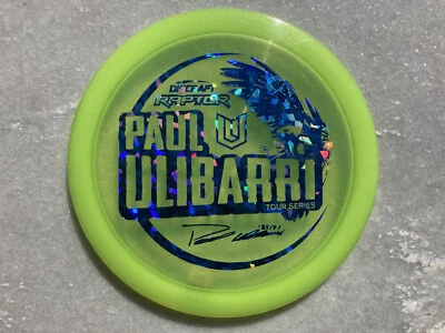 Tour Series Ulibarri Metallic Z Raptor-Shimmery Yellow w Blue Shatter Foil - Image 1 of 4