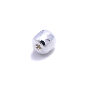 925 Sterling Silver Barrel Beads Size 5x6mm 5 Pieces Per Bag - Picture 1 of 3