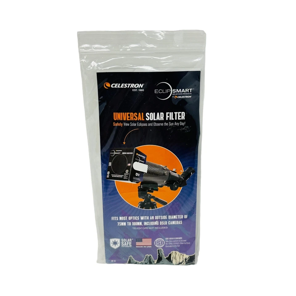 Celestron – Eclipsmart Safe Solar Eclipse Telescope and Camera Filter - Image 1 of 3