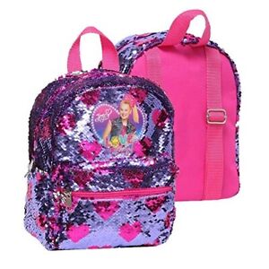 NICKELODEON 10" MINI JOJO SIWA BACKPACK FOR GIRLS & TODDLERS W REVERSBLE SEQUIN