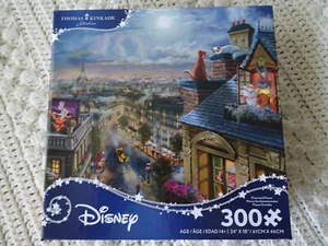 Disney Thomas Kinkade LOS ARISTOCATOS - Amor bajo la luna 300 Puzzle Nuevo MARIE - Imagen 1 de 2