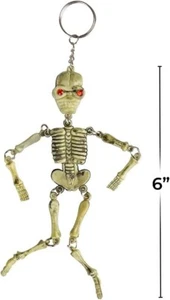 6" Skeleton Keychain - Includes Two Skeleton Keychains! - Picture 1 of 3