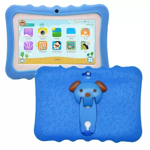 7in Kids Tablet Android 13 Gaming Learning PC 4+64GB WiFi Dual Camera Quad-core - Picture 1 of 15