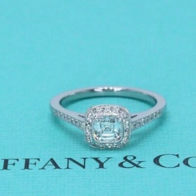 Tiffany & Co Legacy Platinum Cushion Diamond Engagement Ring 0.66 tcw H VVS1 - Image 1 of 4