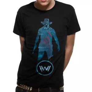 Westworld - Maglietta grande unisex distribuzione forte blu nera - Foto 1 di 1