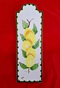 Dekoratives Wandrelief Vintage Keramik Obstdruck - Bild 1 von 3