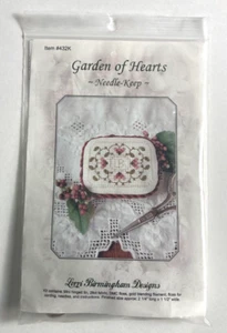 Garden of Hearts Needle Keep Cross Stitch Kit Lorri Birmingham Granny Core - Picture 1 of 4