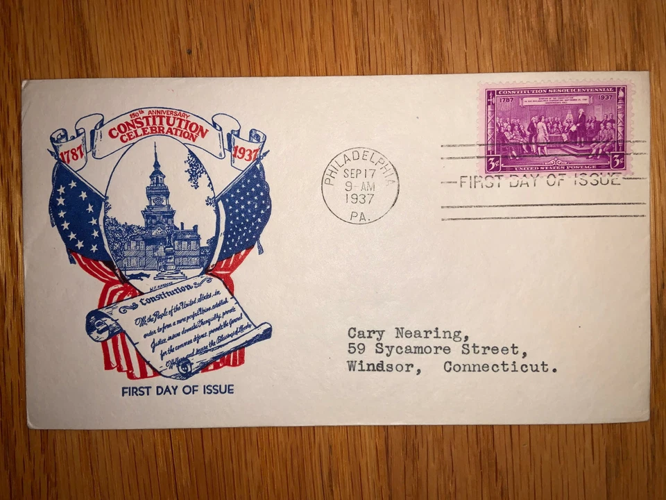 US FDC - Scott 798 -   Washington Stamp Exchange cachet - US Constitution Anniv. - Image 1 of 1
