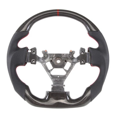 Real Carbon Fiber Sport Flat Steering Wheel Fit Nissan 350z Infitini FX35 03-08 - Image 1 of 4