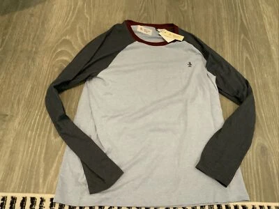 Camisa azul manga larga original Penguin para hombre talla: XL NUEVA CON ETIQUETAS Foto 1 de 4