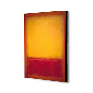 Yellow over Purple by Mark Rothko - Canvas Wall Art Framed Print. Various Sizes