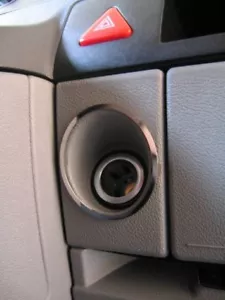 D Chrom Ring für Zigarettenanzünder / VW T5 - Edelstahl poliert - Picture 1 of 3