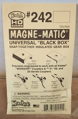 Kadee 242 Universal Snap-Together Insulated Draft Gear Box -- 10 Pair - HO Scale - Image 1 of 2