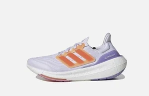 Adidas Ultraboost Light W White Solar Red Women Running Shoe HQ6354 New!! - Picture 1 of 6