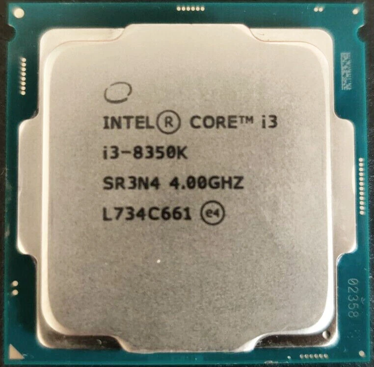 Intel i3-8350K 4.0GHz 4CORE SR3N4 Unlocked LGA 1151 CPU Processor - Image 1 of 1