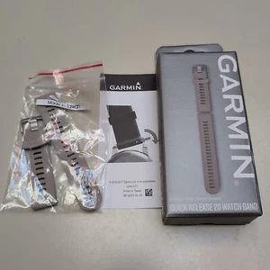Garmin 010-11251-0Z Quick Release 20mm Sandstone Silicone SS HW Band -FREE SHIP! - Picture 1 of 4