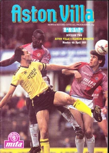 Aston Villa V Oldham Athletic 1987/88 04-04-1988 División 2 - Imagen 1 de 1