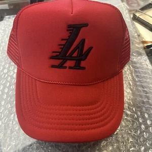 FAST Los Angeles Baseball trucker Cap Adjustable Red - Picture 1 of 3