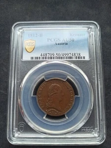 Austria : 1 Kreuzer 1812 B ; PCGS : AU 50 - Picture 1 of 2