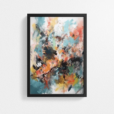 Stunning Abstract Expressionism Art Poster Print - Perfect Wall Decor - Image 1 of 4
