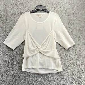 Favorite Daughter Top Womens XL White Open Back 3/4 Sleeve New $168 - Picture 1 of 10