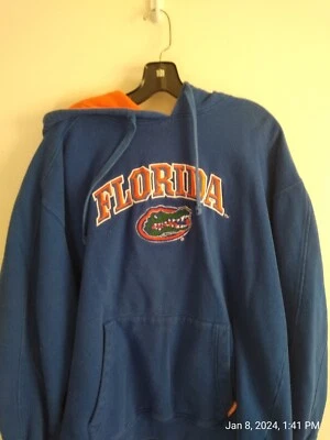 Sudadera con Capucha Florida Gators XL Azul y Naranja Pullover Atlético Cuadro Foto 1 de 4