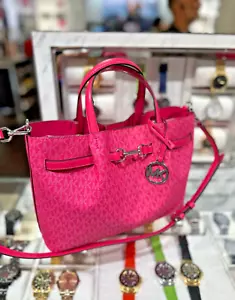 Michael Kors Carson Damen Medium MK Logo Crossbody Umhängetasche Tasche Dragonfruit - Bild 1 von 10