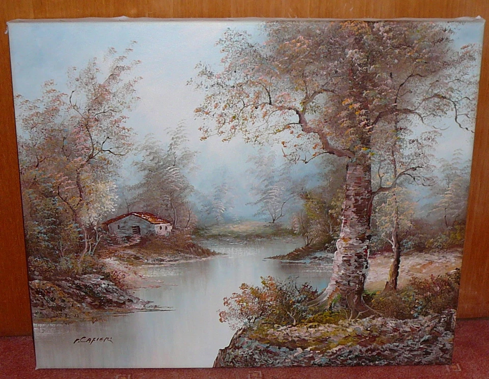 Herbstliche  Landschaft - Ölgemälde - P. Cafieri - Bild 1 von 1