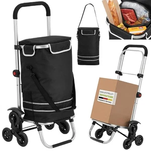 Einkaufstrolley für Treppen Klappbar 3in1 Trolley 56L mit Kühlfach Einkaufswagen - Bild 1 von 33