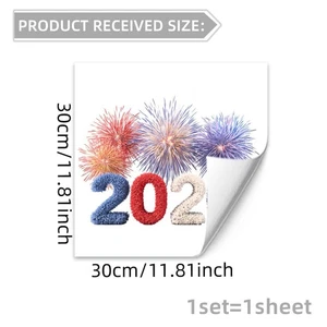 For Home and Office Window Decal 2026 for Seasonal Festival Decoration - Picture 1 of 6