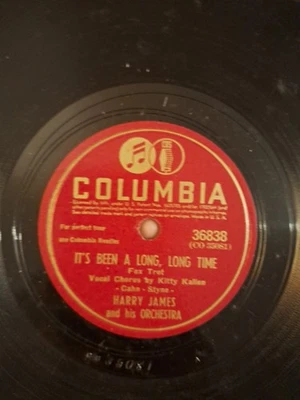 Harry James 78 “It’s Been a Long Long Time” 1946 Columbia 36838 Avengers End VG  - Image 1 of 4