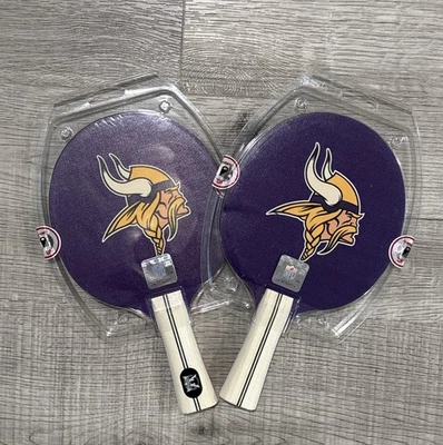 NFL Minnesota Vikings Ping Pong Paddles Set Victory Tailgate 2-Pack NWT - Image 1 of 4