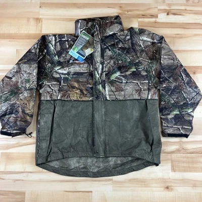 Jaqueta de Chuva Frogg Toggs Masculina L Realtree Camuflagem Tekk Sapo Impermeável Respirável NOVA - Imagem 1 de 4